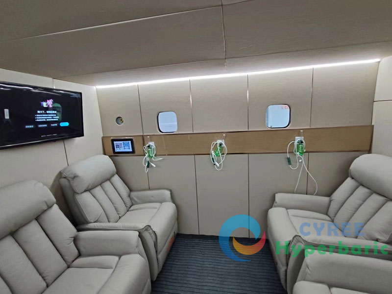 Cabina de oxígeno hiperbárico para 6 personas para residencia de ancianos