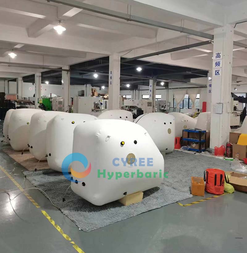 Cámara de oxígeno hiperbárica monoplaza de 1,5 ATA para bienestar en posición sentada leve