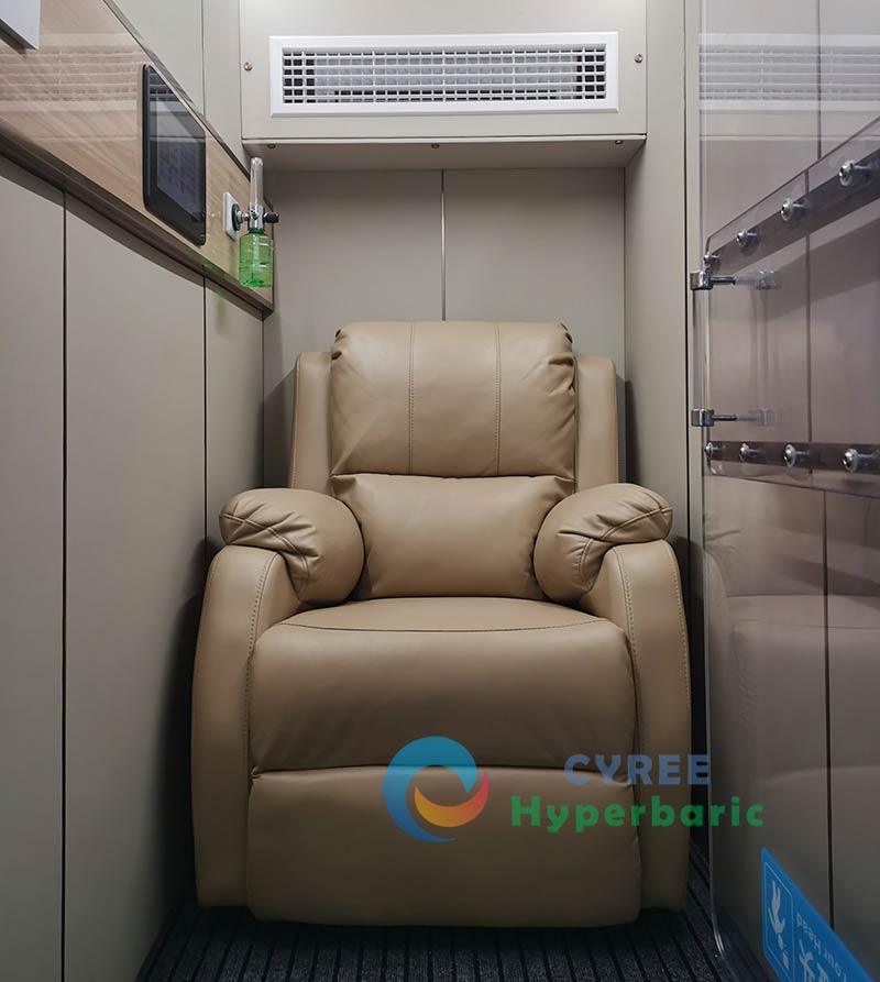 Cámara de oxígeno hiperbárica monoplaza comercial para el bienestar