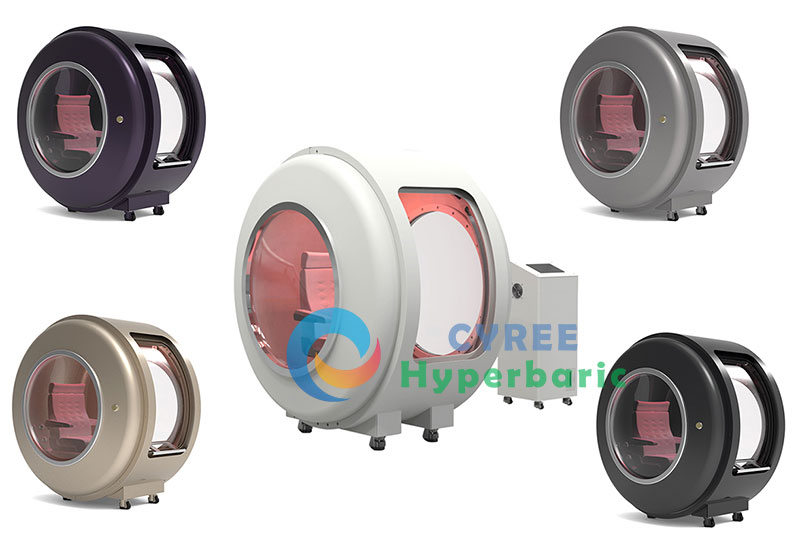 Cámara hiperbárica de oxígeno con diseño de ventanas múltiples ATA 2.0 a la venta: máquina de terapia de oxígeno hiperbárico (HBOT) para pacientes con claustrofobia